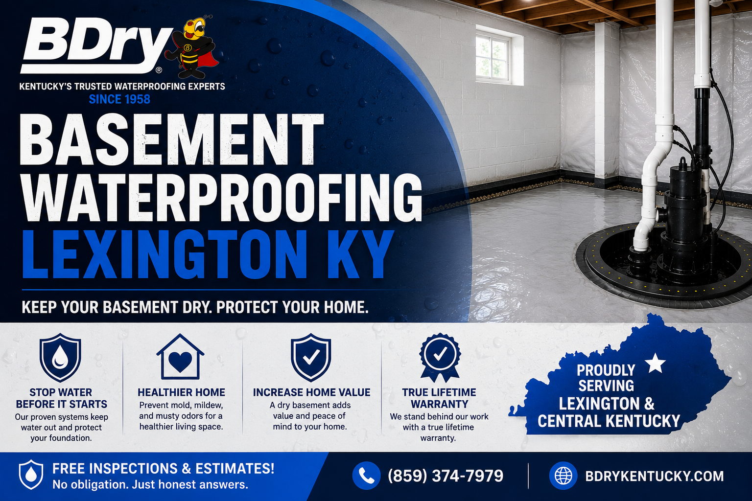 basement waterproofing lexington ky