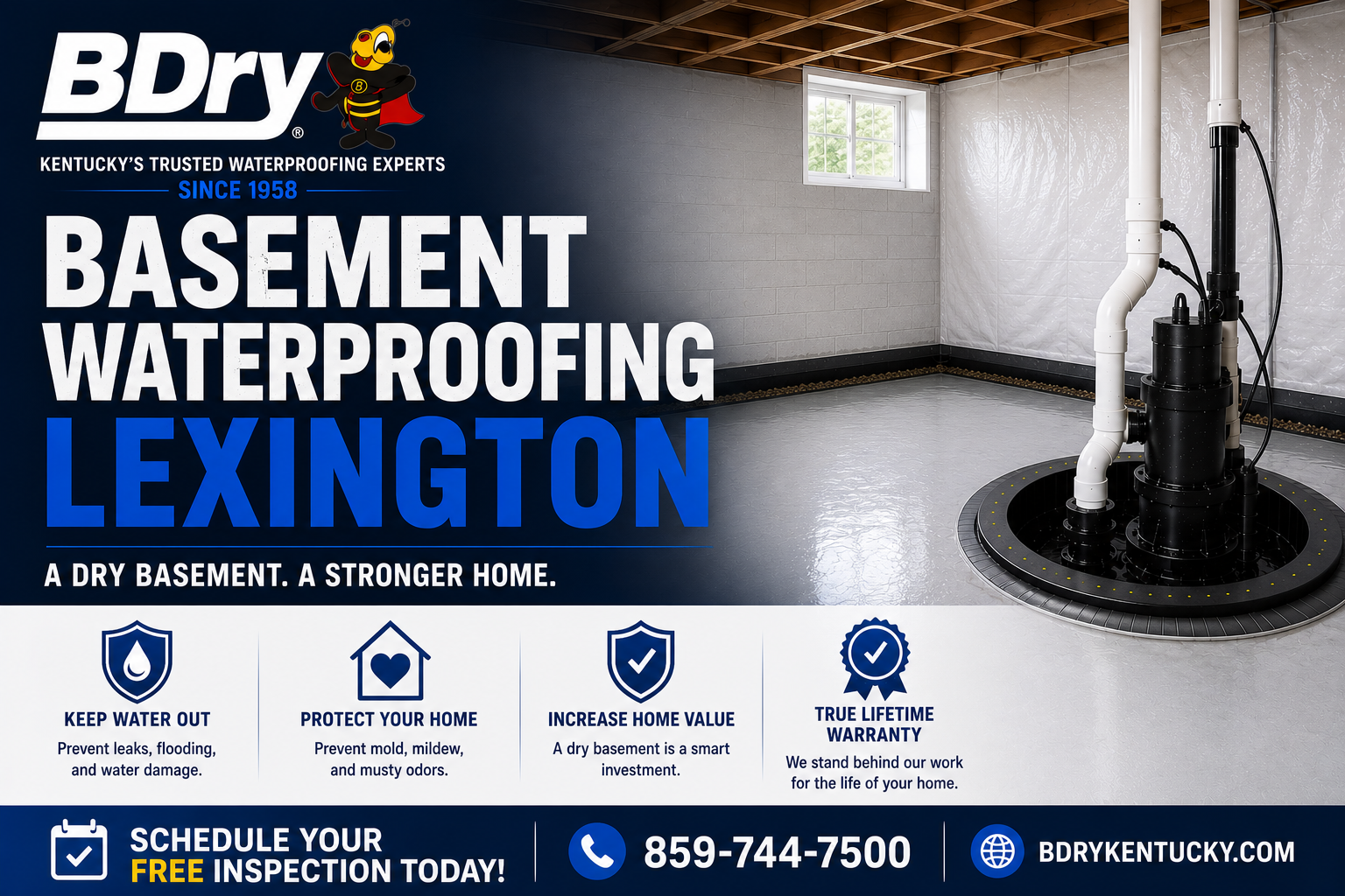 basement waterproofing lexington