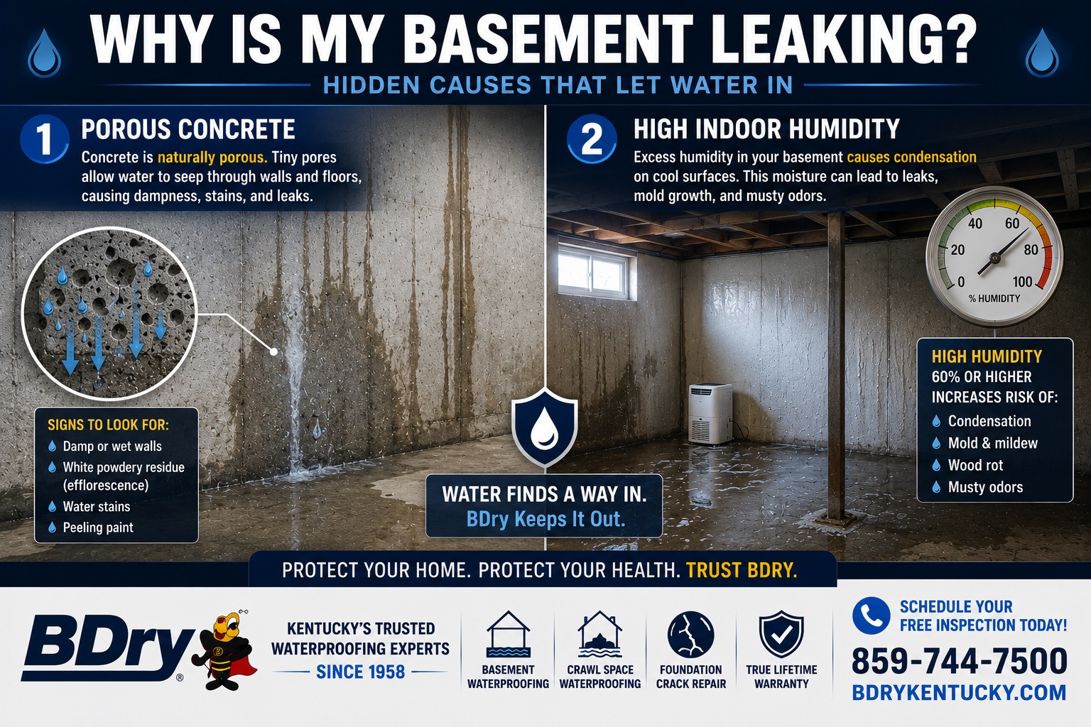 why is my basement leaking