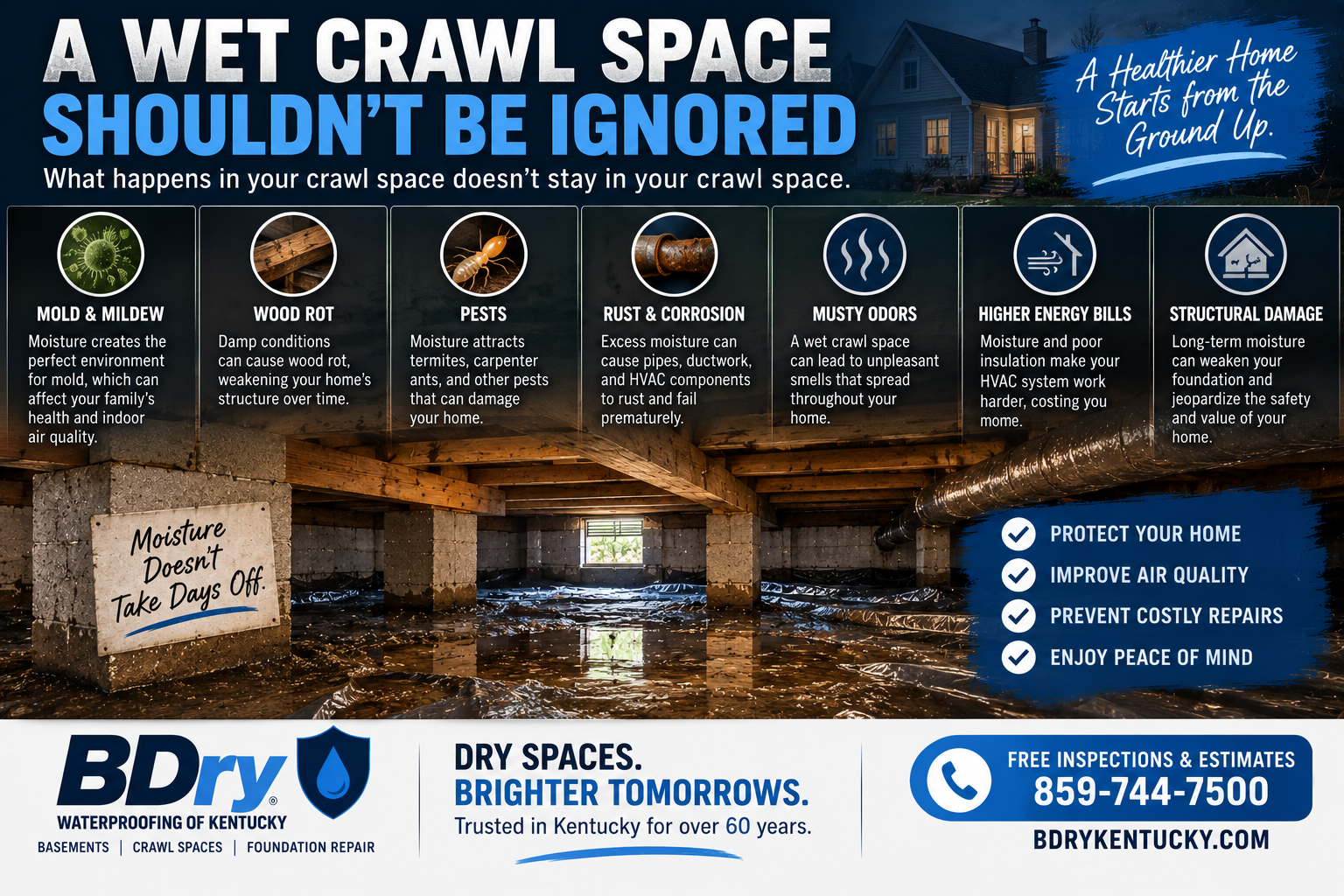 why is my crawl space wet